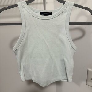 Forever 21 Light Blue Ribbed Tank Top